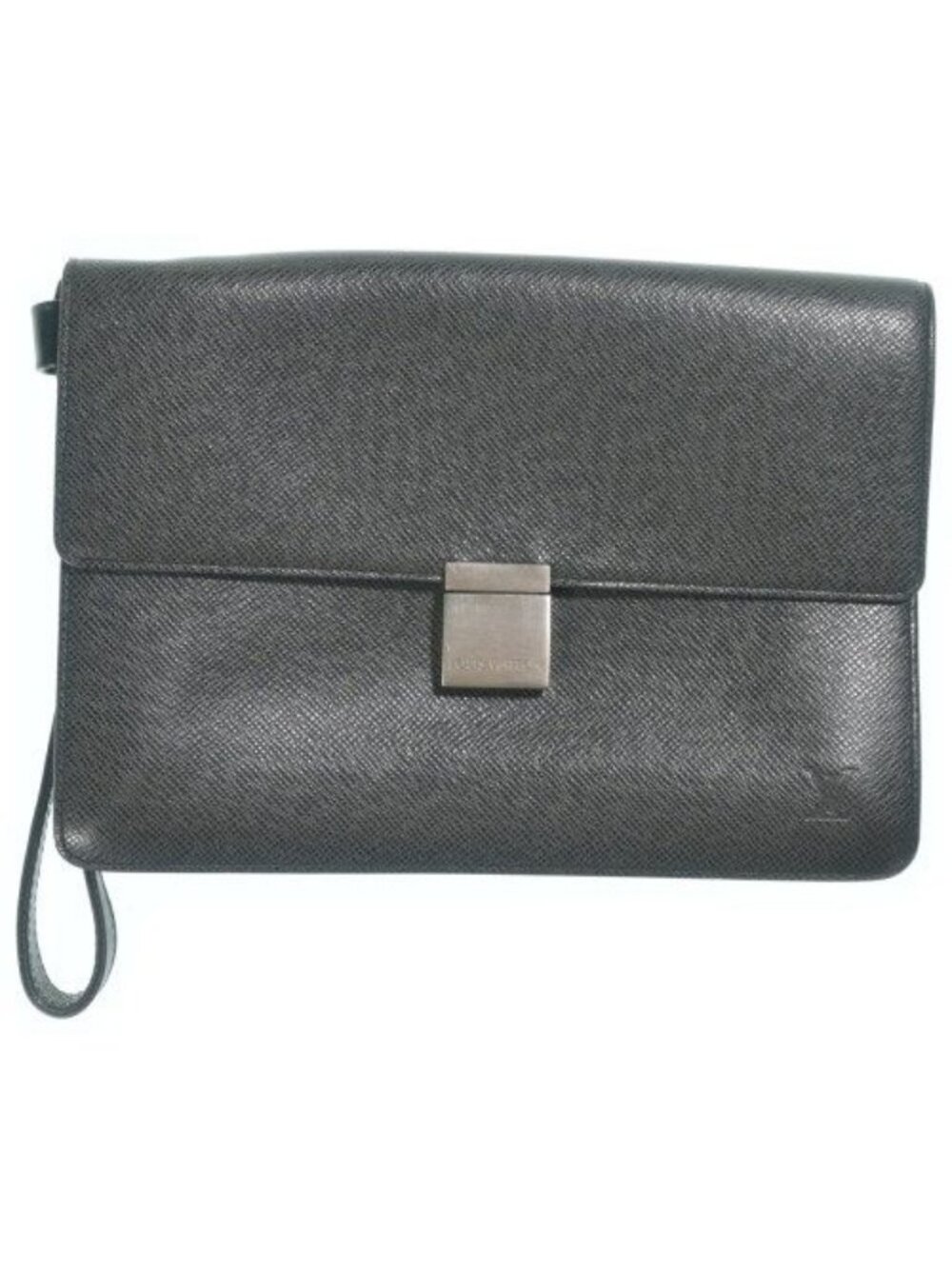 Louis Vuitton Taiga Selenga Ardoise Clutch Black